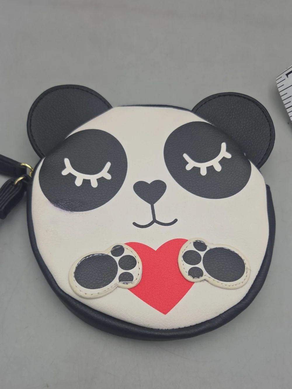 Betsey Johnson Panda Heart Large Coin purse/wristlet